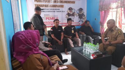 Raker Panwaslucam Sukalarang Gelar Publikasi dan Dokumentasi Terkait Pemilu 2024