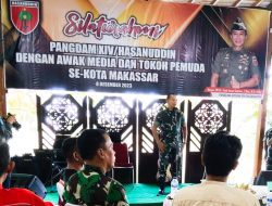 Silaturahmi Pangdam XIV/Hasanuddin dengan Awak Media dan Tokoh Pemuda se-Kota Makassar