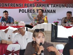 Konferensi Pers Akhir Tahun 2023 Polres Tabanan Bersama Awak Media
