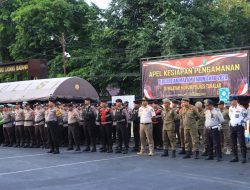 Pimpin Apel Gelar Pasukan Kesiapan Pengamanan Pergantian Malam Tahun Baru 2024, Ini Pesan Kapolres Takalar