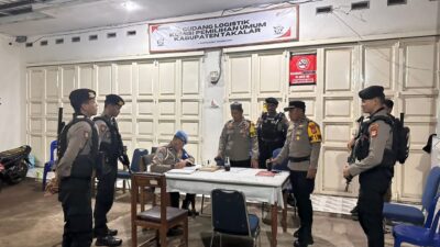 Patroli Rutin Satgas Preventif Operasi Mantap Brata di KPU dan Bawaslu Takalar