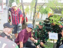 Personil Koramil 1408-13 Rappocini Giat Karya Bhakti, di Pimpin Danramil Kapten Inf Nisan