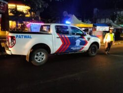 Patroli Blue Light Satuan Lalu Lintas Polres Takalar, Berikan Rasa Aman dan Nyaman Bagi Warga