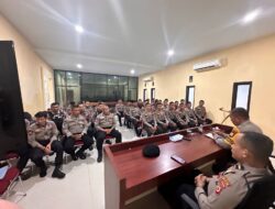 Tingkatkan Ilmu dan Kemampuan Personel, Satuan Samapta Polres Takalar Gelar “Polri Belajar”