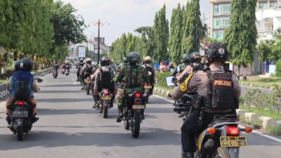 Gelar Patroli Gabungan Kodim 0726/Sukoharjo dan Polres Sukoharjo, Jaga Kondusifitas wilayah