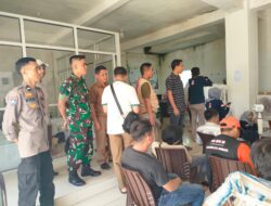 Sinergitas TNI-Polri PAM di PPK Mangarabombang