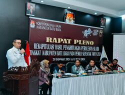 Hadiri Rapat Pleno Rekapitulasi Tingkat Kabupaten, Pj. Bupati Batu Bara Apresiasi KPU