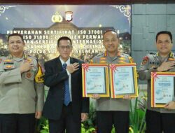 Biro SDM Polda Sulsel Terima Penghargaan ISO 37001-2016