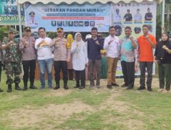 Waka Polres Wajo Bersama Kapolsek Tempe Hadiri Gerakan Pangan Murah Yang Digelar di Dua Lokasi