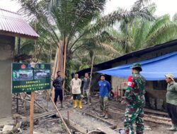 Dansatgas TMMD Regtas Ke-119 Kodim 1208/Sambas Tinjau Dan Cek Perkembangan Pembangunan Sasaran Fisik
