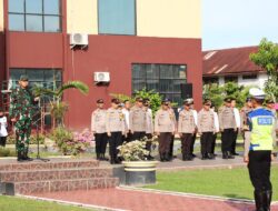 Letkol Czi Damai Berikan Arahan pada Anggota Polres Saat Apel Pagi