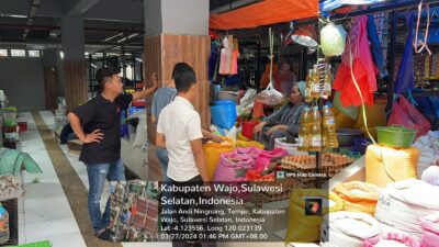 Tipidter Satreskrim Polres Wajo Pantau Stok Dan Ketersediaan Bahan Pokok Jelang Lebaran