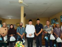 Pj Gubernur Agus Fatoni Kunjungi Panti Lansia Harapan Kita 