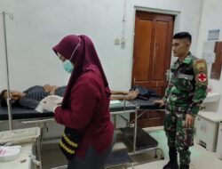 Cepat tanggap Satgas Yonif 122/Tombak Sakti Bantu Evakuasi Ibu Hamil ke Rumah Sakit  