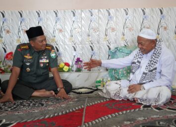 Minta Doa Restu, Danrem Lilawangsa Putra Bireuen Disambut Hangat Abu Paya Pasi
