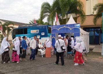 BRI RO Medan Mempermudah Transaksi Uang di Asrama Haji Embarkasi Medan, Bagi Calon Jamaah Haji