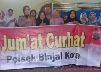 Polsek Binjai Kota melaksanakan kegiatan Jum’at Curhat