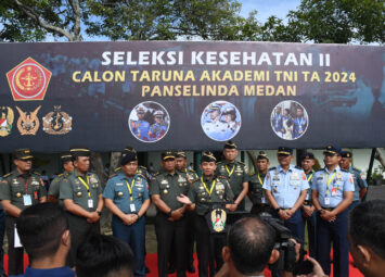 Wairjen TNI Pantau Seleksi Catar Akademi TNI 2024 Panselinda Medan,