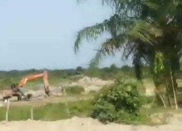 Lahan galian C Ilegal Diduga tidak Mengantongi Izin, Jalan Menuju TPA Rusak Parah