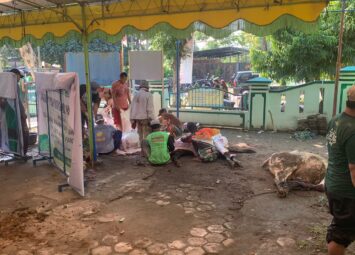 Sholat Idul Adha 1445 H dan Penyembelihan Hewan Qurban Masjid Baitul Mufid Klipang