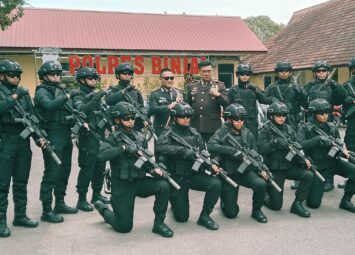 Polres Binjai Mendapatkan kejutan dari Batalyon riders 100/PS dan Batalyon Arhanud-11/wby di HUT Bhayangkara ke-78 