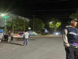 Kasat Binmas Binjai Pimpin Razia Antisipasi Street Crime Pada Malam Hari