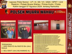Polsek Muara Wahao Berhasil Tangkap Pengedar Narkoba Beserta Senjata Jenis Revolver