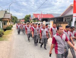 Jaga Kebugaran Fisik dan Stamina, Polres Takalar Gelar Jalan Santai Bersama