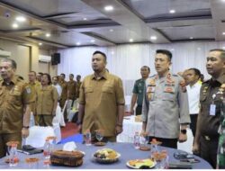 Kapolres Binjai membuka Rapat Kesiapan PON XXI di Aula Pemko Binjai