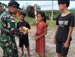 Satgas Pamtas RI-Malaysia Yonkav 12/BC Gelar Lomba di Dusun Sebungan
