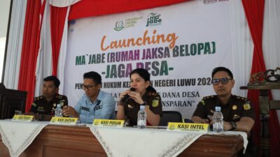 Membangun Desa Berintegritas: Kejaksaan Luwu Resmikan MA’JABE dan Sosialisasi Jaga Desa