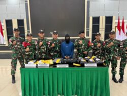 Satgas Pamtas Yonkav 12/BC Kembali Gagalkan Penyelundupan Narkoba