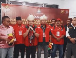 KPU Kota Binjai Menerima Pendafataran Tengku Rizki Ali Syahbana – Aulia Hardi Pada Sore Hari