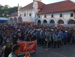 Pengadilan Negeri Makassar Peringati HUT Mahkamah Agung RI ke – 79 dengan Jalan Santai
