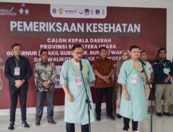 Ikuti Pemeriksan Tes Kesehatan Pilkada,Paslon Donal-Andri Datangi Rumah Sakit Haji Medan