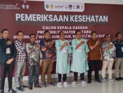 Zainuddin Purba-Hendro Susanto Mengikuti Proses Tahapan Pemeriksaan Kesehatan Pilkada Binjai 