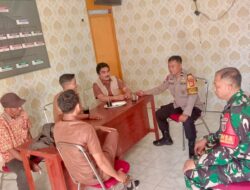 Sinergitas TNI – Polri Sambangi Kantor Desa Dalam Rangka Cooling System Jelang Pilkada 2024