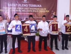 KPU Binjai Laksanakan Rapat Pleno Pengundian Nomor Urut Paslon Walikota dan Wakil Walikota