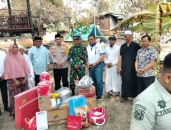 Kapolres Takalar Bersama Dandim Dampingi Pj. Bupati Takalar Serahkan Bantuan Untuk Korban Kebakaran di Rajayya