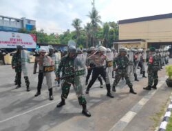 Jelang Pilkada Takalar, TNI-Polri Gelar Latihan Dalmas Bersama