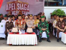 Kapolres Takalar AKBP Gotam Hidayat Hadiri Apel Siaga Pengawasan Masa Tenang Pemilukada 2024 yang Diinisiasi Bawaslu Takalar