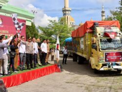 Kapolres Takalar Hadiri Acara Pelepasan Pendistribusian Logistik Pilkada