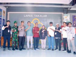 Kapolres Takalar Bersama Forkopimda Kunjungi TPS Lapas Takalar, Pastikan Proses Pemilu Berjalan Aman dan Lancar