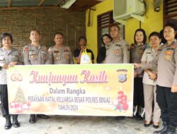 Menyambut Natal 2024, Polres Binjai Berikan Bantuan Purnawirawan dan Anak Yatim Piatu Polri