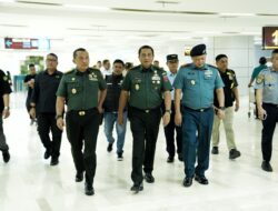 Irdam XIV/Hsn Sambut Pj. Gubernur Sulsel di Bandara Sultan Hasanuddin