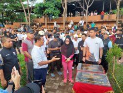 Kapolres Gowa Hadiri Peresmian Jogging Track Lapangan Syech Yusuf oleh Menteri Pertanian RI