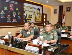 Bahas Pembentukan Batalyon TP di Wilayah, Pangdam XIV/Hsn Gelar Vicon Bersama Para Danrem dan Dandim Jajaran