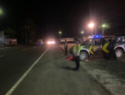 Polsek Selemadeg barat Gelar Patroli Malam Pantau Keamanan wilayah Cegah Gangguan Kamtibmas