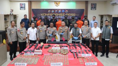 Satgas Ops Damai Cartenz Gagalkan Jaringan Penyuplai Senpi dan Ribuan Amunisi ke KKB Lintas Provinsi
