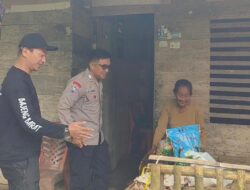 Bhabinkamtibmas Bersama Camat Bajeng Barat Kunjungi Warga Yang Terdampak Kemiskinan Ekstrim